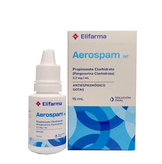 Aerospam nf (propinoxato clorhidrato) (pargaverina clorhidrato)....venta x una unidad