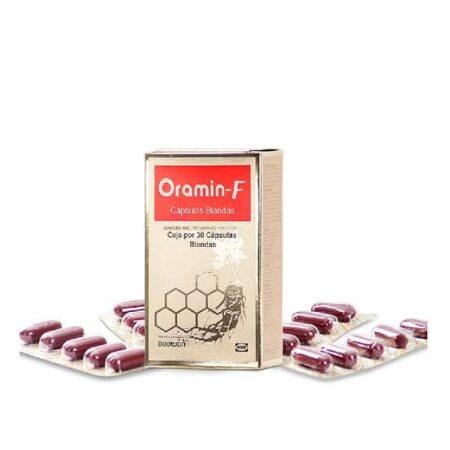 Oramin-f cápsula blanda (ginseng,ergocalcioferol,tiamina,roboflavina,nicotinamida)....venta x una unidad