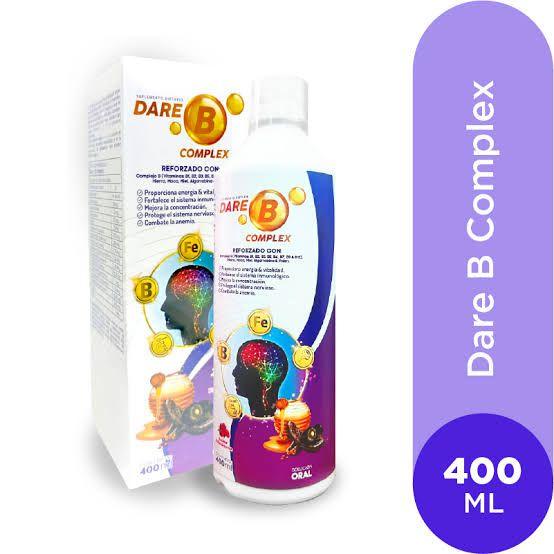Jarabe Dare  B Complex (b1,b1,b3,b5,b6,b7,b9,b12,hierro,maca,miel,algarrobina y polen).....venta x unha unidad