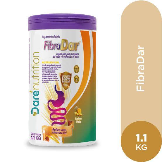 fibra dar sabor a piña cont.neto 1 kg (salvado de trigo,penca de tuna,sacha inchi)......venta x una unidad