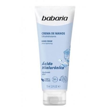 Babaria crema de manos ultrahidratante acido hialuronico cont.neto 75 ml.......venta x una unidad