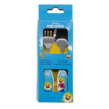 Set de cubiertos baby shark (tuinies)..........venta x una unidad