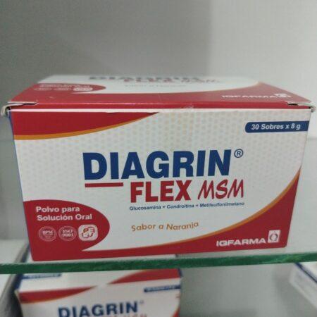 Diagrin Flex M.s.m X 30 Sobres (glucosamina Sulfato 1.5gr +condroítina Sulfato Sódico 1.2 Gr.......venta X 1unidad