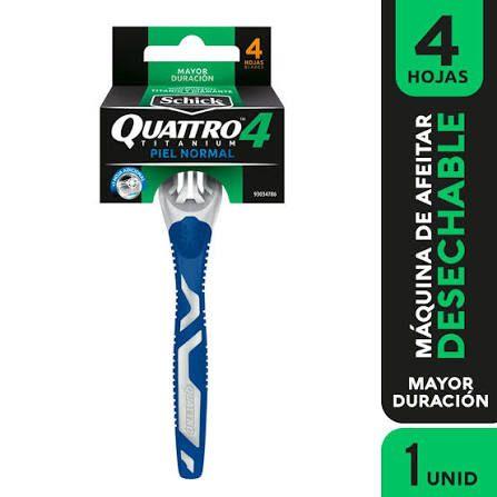 Prestobarba Schick Cuatro  Para Caballero Tira X 10 Uni( Afeitadora )...venta X 1unidad