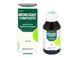 Broncodex compuesto jarabe (ambroxol clorhidrato 7.5 mg + clenbuterol clorhidrato 0.005mg) cont.neto 120 ml.........venta x una unidad