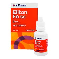 Eliton fe 50 gotas (hierro 50 mg/ml) cont.neto 20 ml..............venta x una unidad