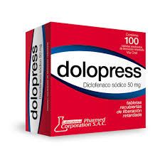 Dolopress (diclofenaco sodico 50 mg)..............venta x una unidad