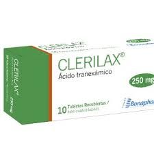 Clerilax (acido tranexamico) 250mg ... venta x 1 unidad