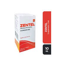 Zentel jarabe (albendazol 400 mg/10 ml) cont.neto 10 ml.................venta x una unidad