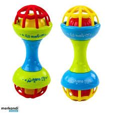 Sonaja de colores  mancuerna  ......venta x una unidad