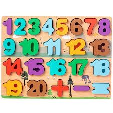rompecabezas educativo altorelieve  numeros y formas  para bebe (madera ) .... venta por unidad