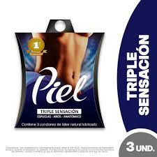 Preservativo piel triple sensacion..............venta x una unidad