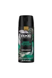 Desodorante axe green geranium (cedro+ pachuli)....venta x una unidad