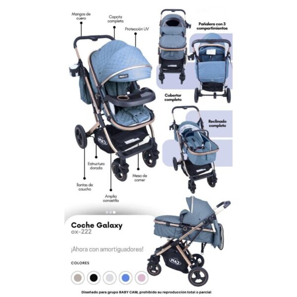 Coche moises galaxy Con Pañalera ... venta x unidad