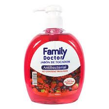 jabon liquido family doctor ( frutos rojos) cont.neto 400 ml....venta x una unidad