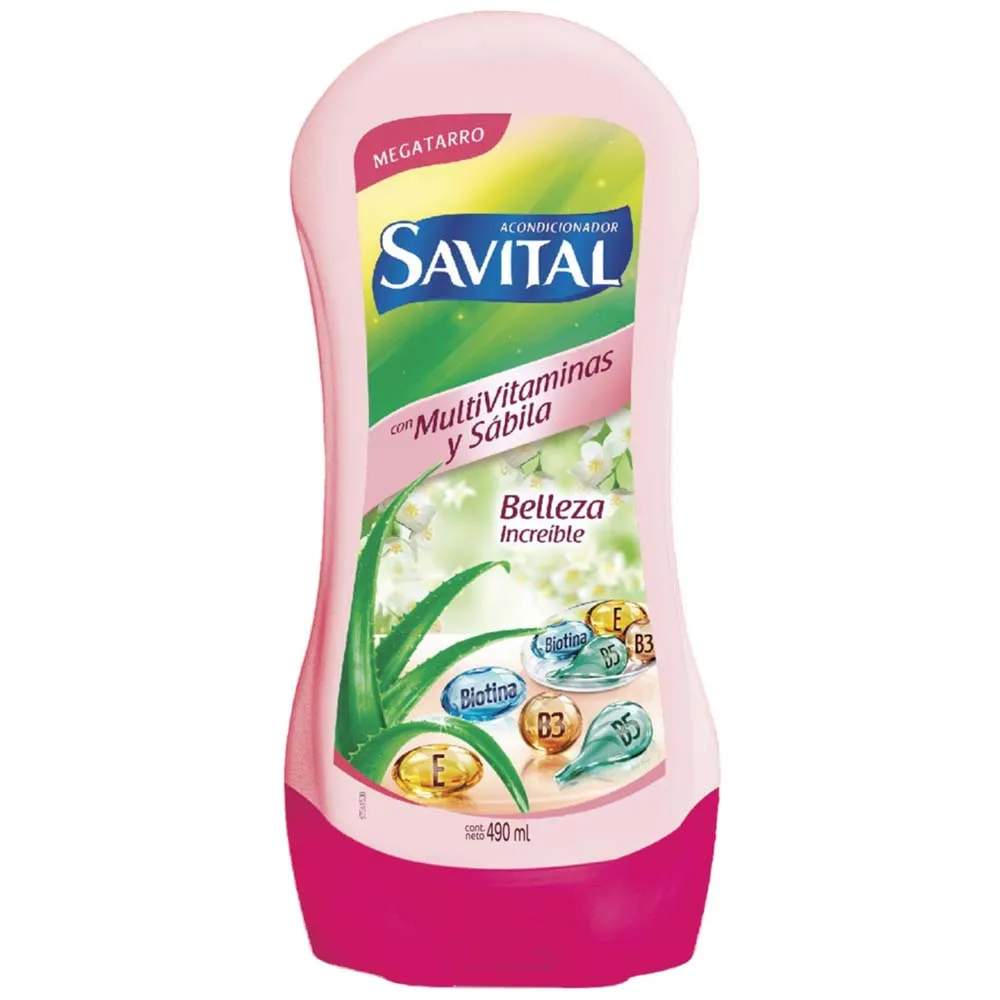 Acondicionador Savital Multivitaminas Y Sábila Cont.neto 490 Ml ...venta X 1unidad: imagen 1
