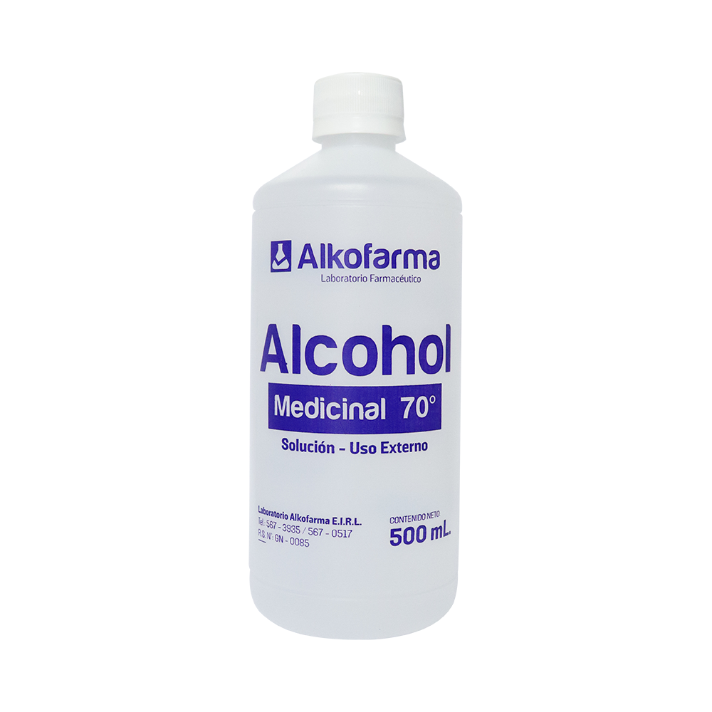 Alcohol De 70°c  X 500 Ml...venta X 1unidad: imagen 1