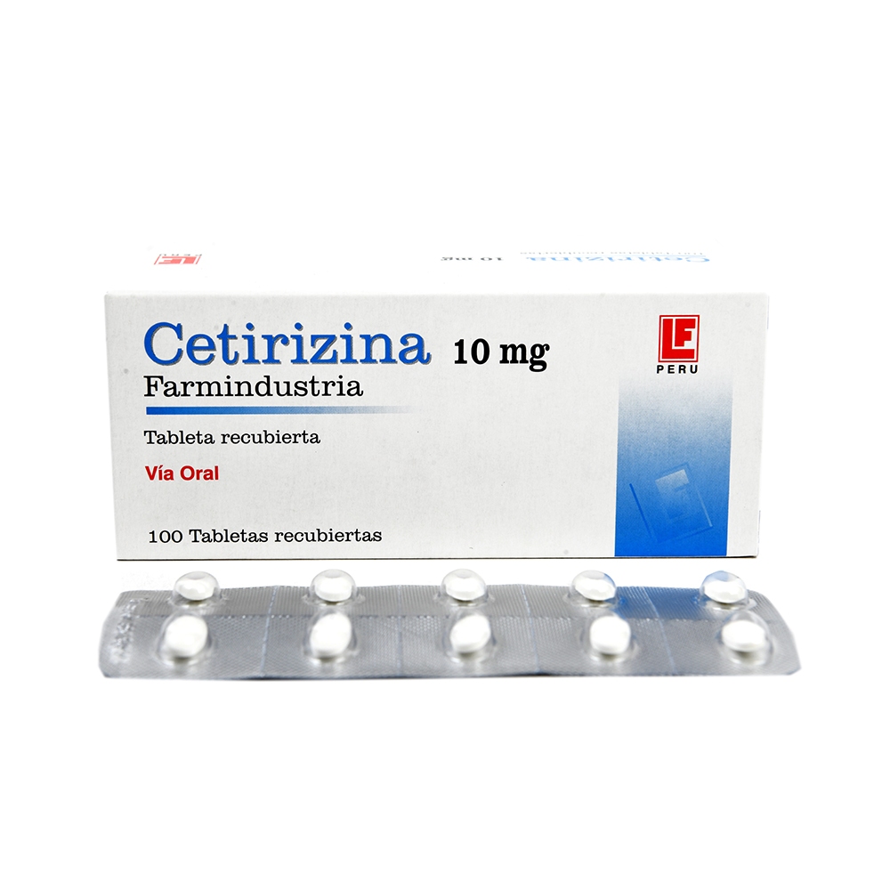 Cetirizina 10mg X 100 Tab...venta X 1unidad: imagen 1