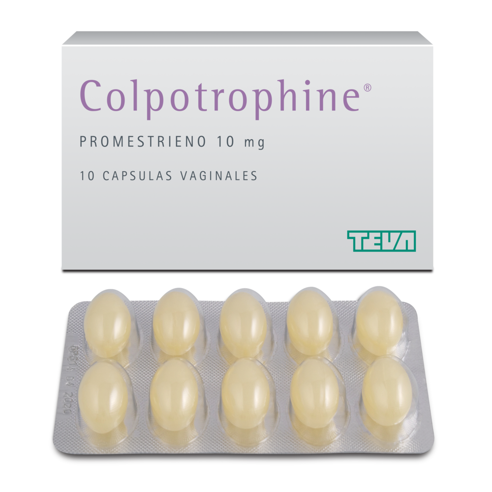 Colpotrophine (promestrino 10 Mg )x 10 Capsulas Vaginal...venta X 1unidad: imagen 1