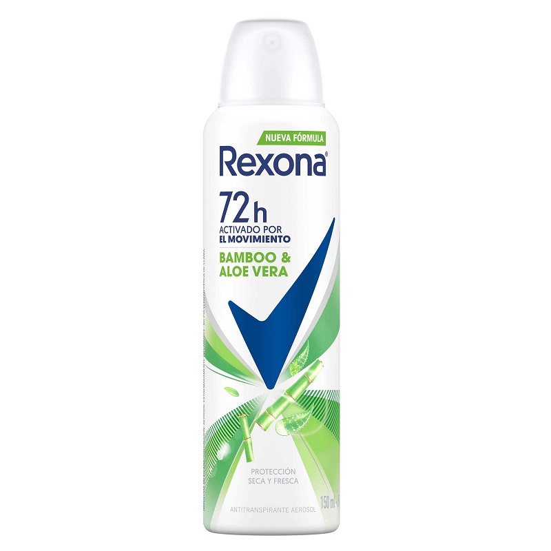 Desodorante Rexona Spray Bamboo & Aloe Vera Cont.neto 150 Ml...venta X 1unidad: imagen 1