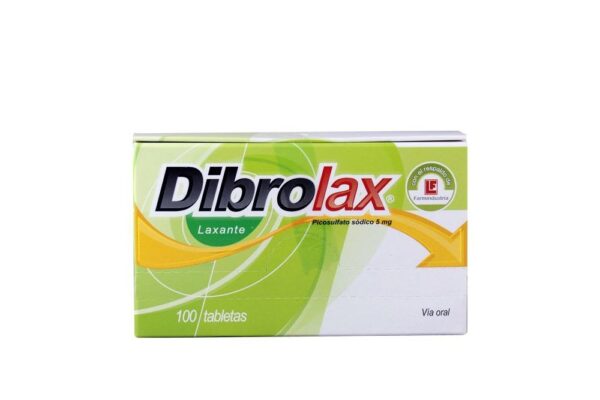 Dibrolax (laxante  picosulfato sodico 5 Mg )X 100 Tabl...venta X 1unidad