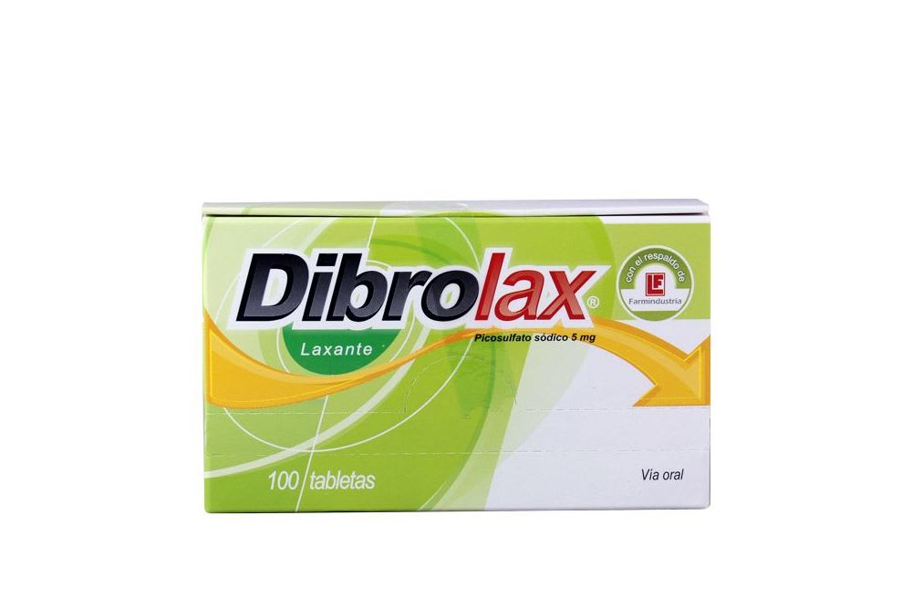 Dibrolax (laxante  picosulfato sodico 5 Mg )X 100 Tabl...venta X 1unidad: imagen 1