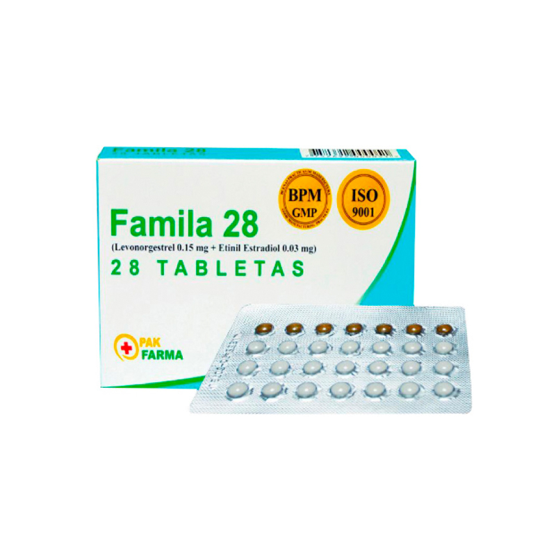 Famila 28 (levonorgestrel 0.15 Mg + Etinilestradiol )........venta X 1unidad: imagen 1