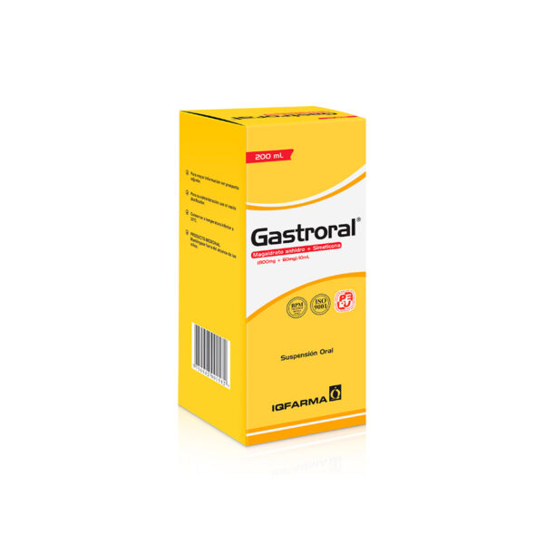 Gastroral Jarabe (magaldrato Anhidro + Simeticona) cont.neto 200 ml.....venta X 1unidad