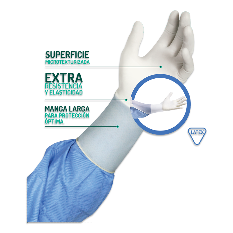 Guantes Quirurgicos #7.5 X 50 Unida Top Medic...venta X 1unidad: imagen 1