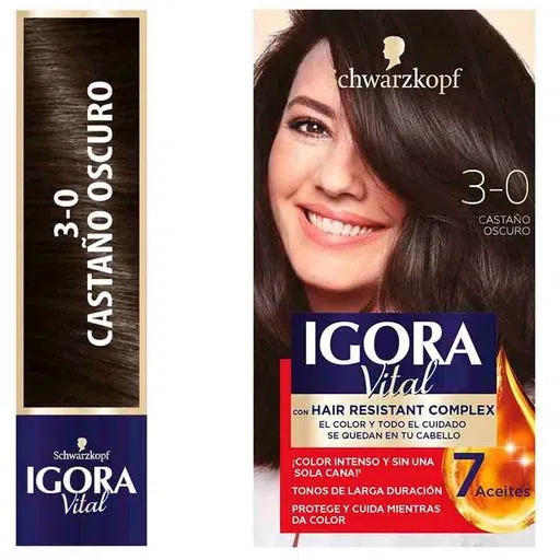 Igora Vital 3-0 (castaño Oscuro) X 2 Tubos...venta X 1unidad