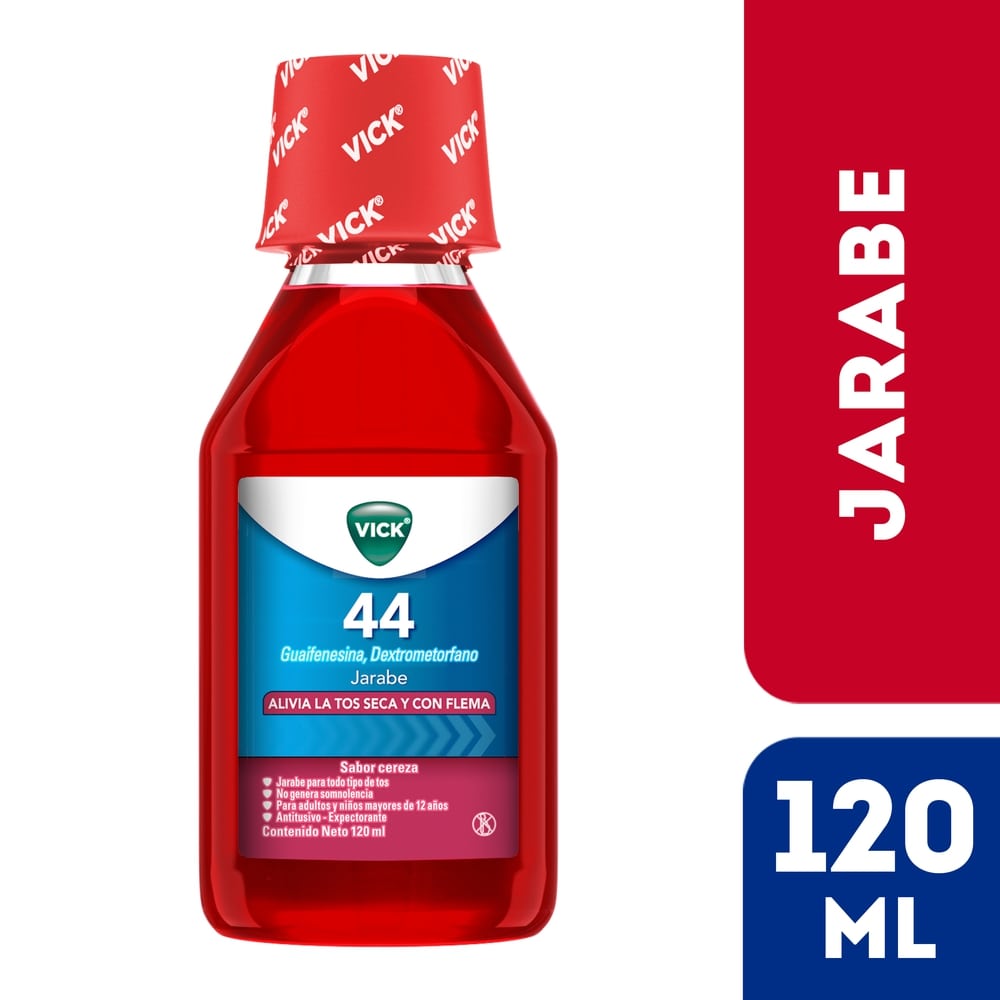 Jarabe Vick Formula 44 (guifenesina,dextrometorfano).........................venta X  una unidad: imagen 1