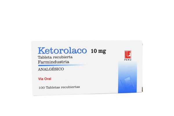 Ketorolaco 10 Mg Caja X 100 Tabletas...venta X 1unidad