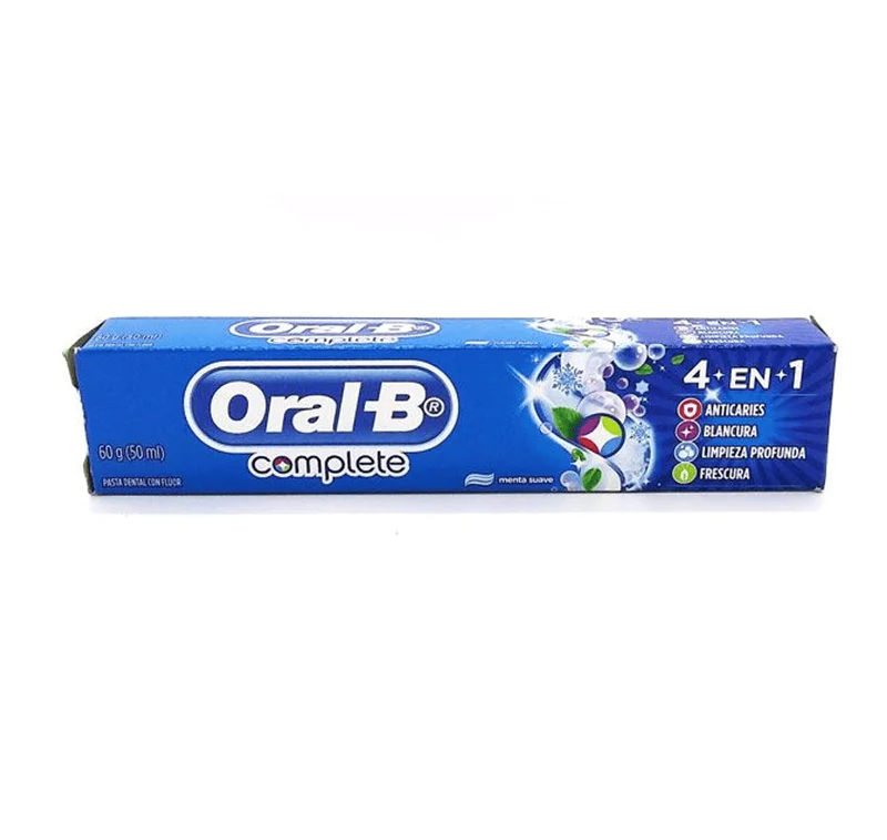 Pasta Crema Dental Oral B Complete 4 En 1   Cont.neto 60gr (50ml)...venta X 1unidad