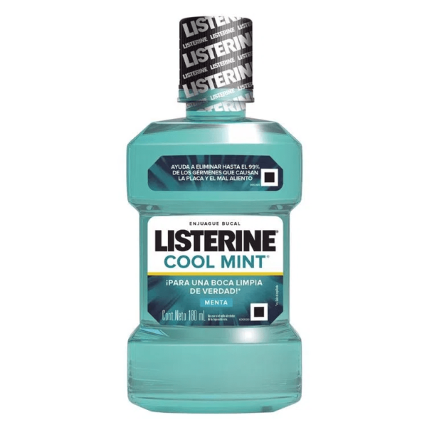 Listerine Enjuague Bocal Cool Mint (menta) Cont Neto 180 Ml...venta X 1unidad