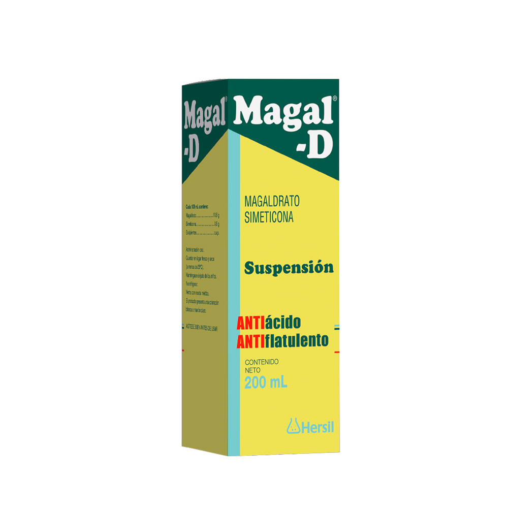 Magal-d Susp (magaldrato simeticona) cont.neto 200 Ml.....venta X 1unidad: imagen 1