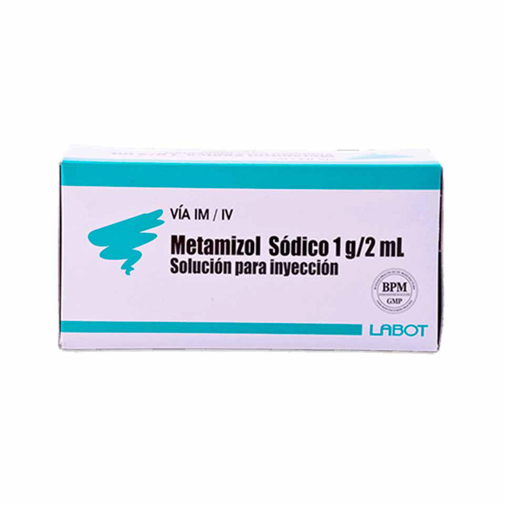 Metamizol Sodico Ampolla 1 Gr/2ml...venta X 1unidad: imagen 1