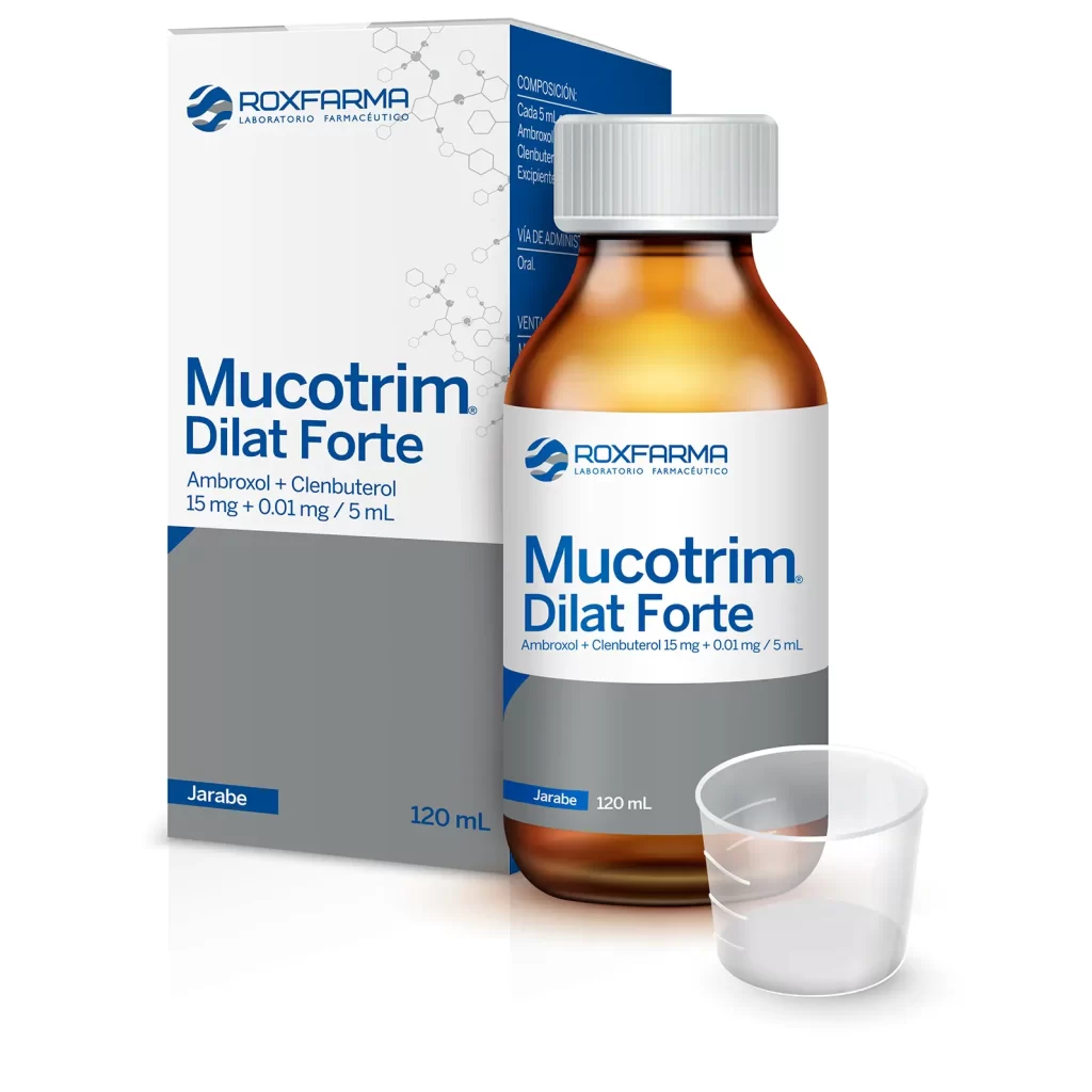 Mucotrim Dilat jarabe (ambroxol 7.5mg +clenbuterol 0.0005 mg/5ml)...venta X 1unidad