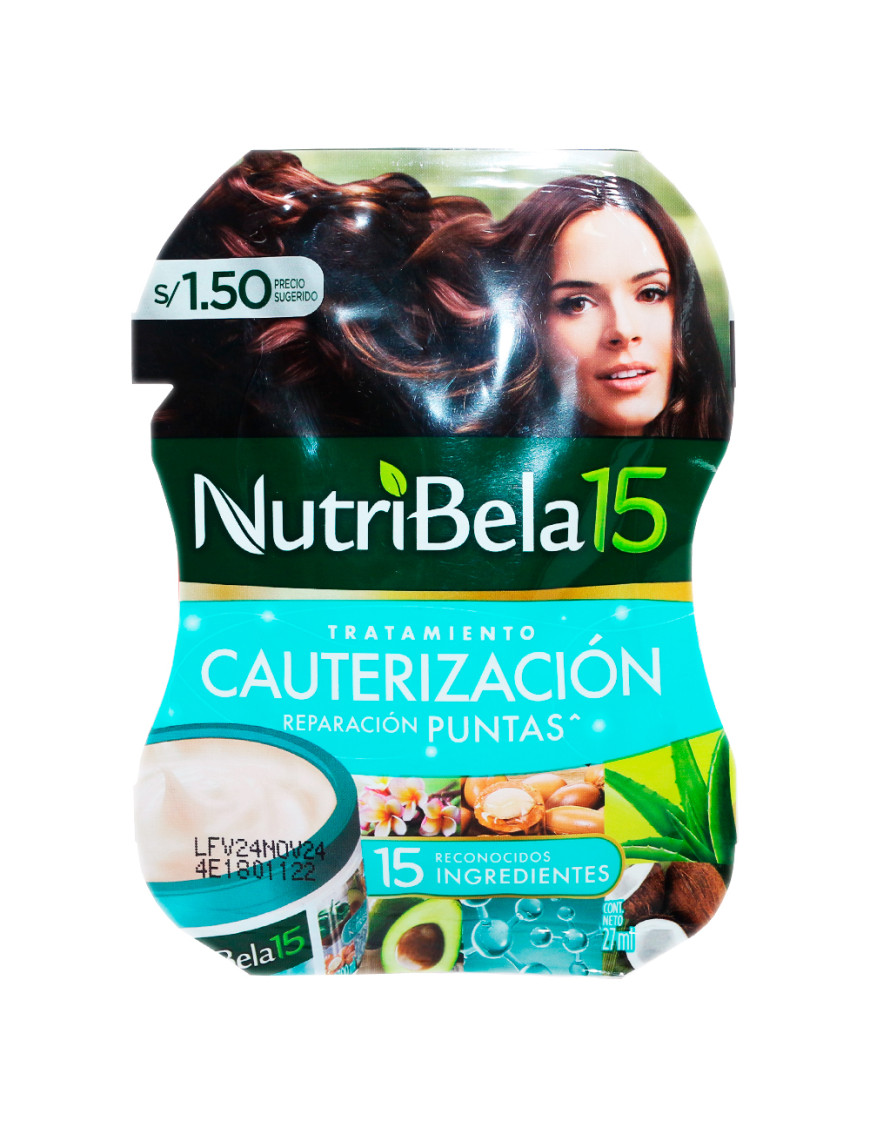 Nutribela  En Sachet 15 Cauterización Reparación Puntas Cont.neto 27ml...venta X 1unidad: imagen 1