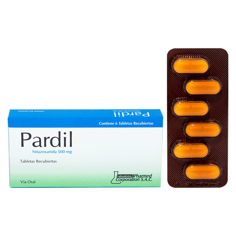Pardil (nitazoxanida 500 Mg)...venta X 1unidad: imagen 1