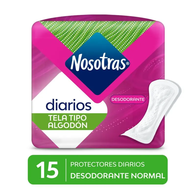 Protectores Diarios Nosotras  Desodorante Normal X 15 Unidades...venta X 1 Paquete: imagen 1