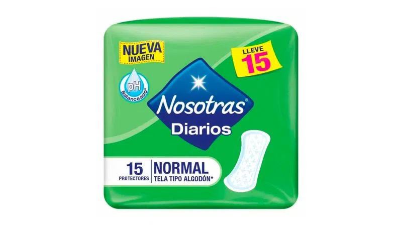 Protectores Diarios Nosotras Protección Normal X 15 Protectores...venta X 1unidad: imagen 1