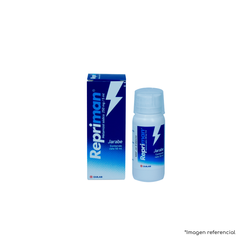 Repriman Jarabe 250 Mg/5 Ml ( Metamizol Sódico ) Cont.neto 50 .............venta X 1unidad