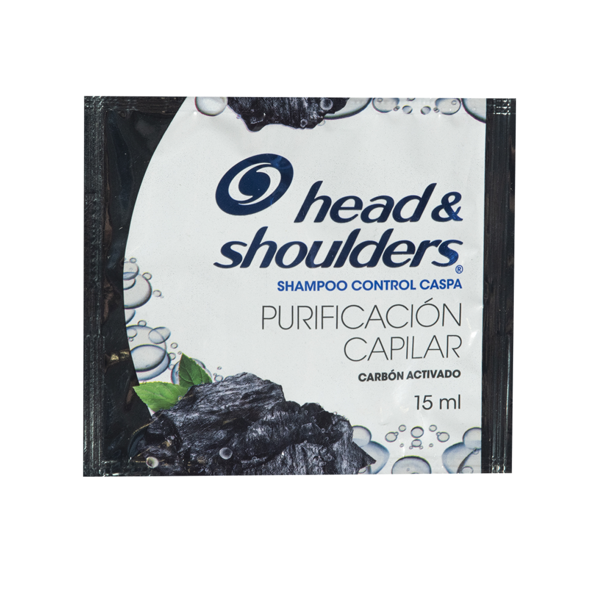 Shampoo Head & Shoulders Purificacíon Capilar (carbón) Cont.neto 15 Ml...venta X 1unidad: imagen 1