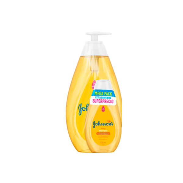 Shampoo  Johnson´s  Baby Original Cont.neto 750 Ml +shampoo  X 200 Ml...venta X 1 Pack