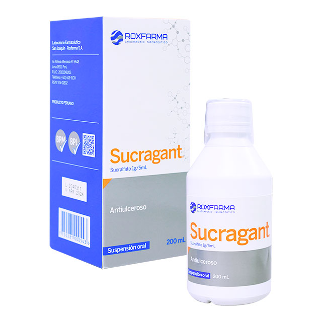 Sucragant Jarabe (sucralfato 1g/5ml)...venta X 1unidad: imagen 1