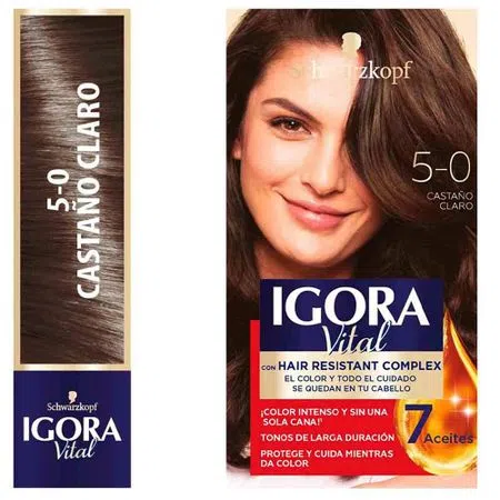 Tinte Igora 5-0( Castaño Claro)................venta X 1unidad