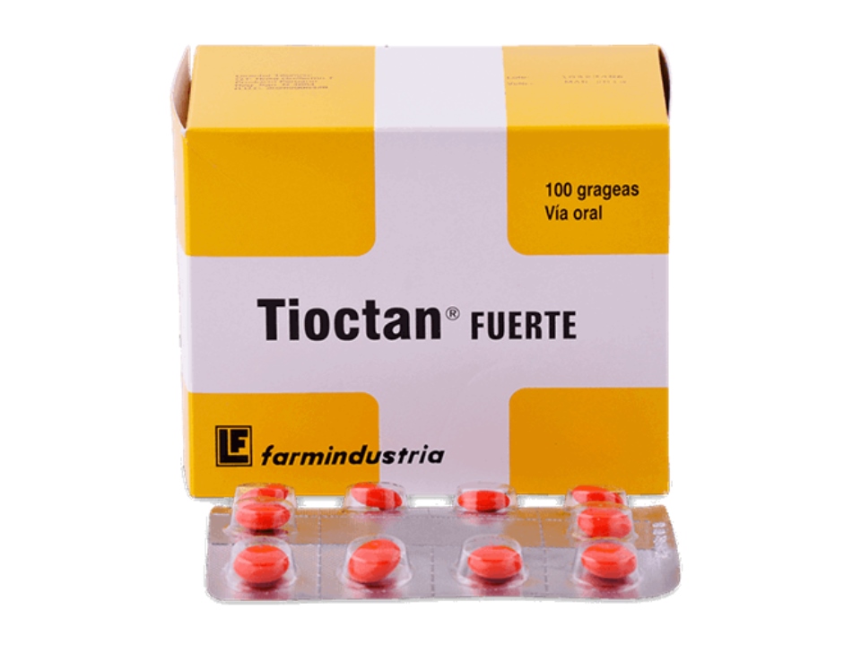 Tioctan Fuerte (B3,tioctamida 5 mg ,acido orotico 30 mg,b1,b2,b6 vit C,vit E) X 100 Grageas...venta X 1unidad: imagen 1