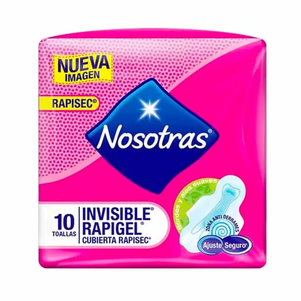 Toalla Nosotras Invisible Rapigel X 10 Toallas...venta X 1 Paquete
