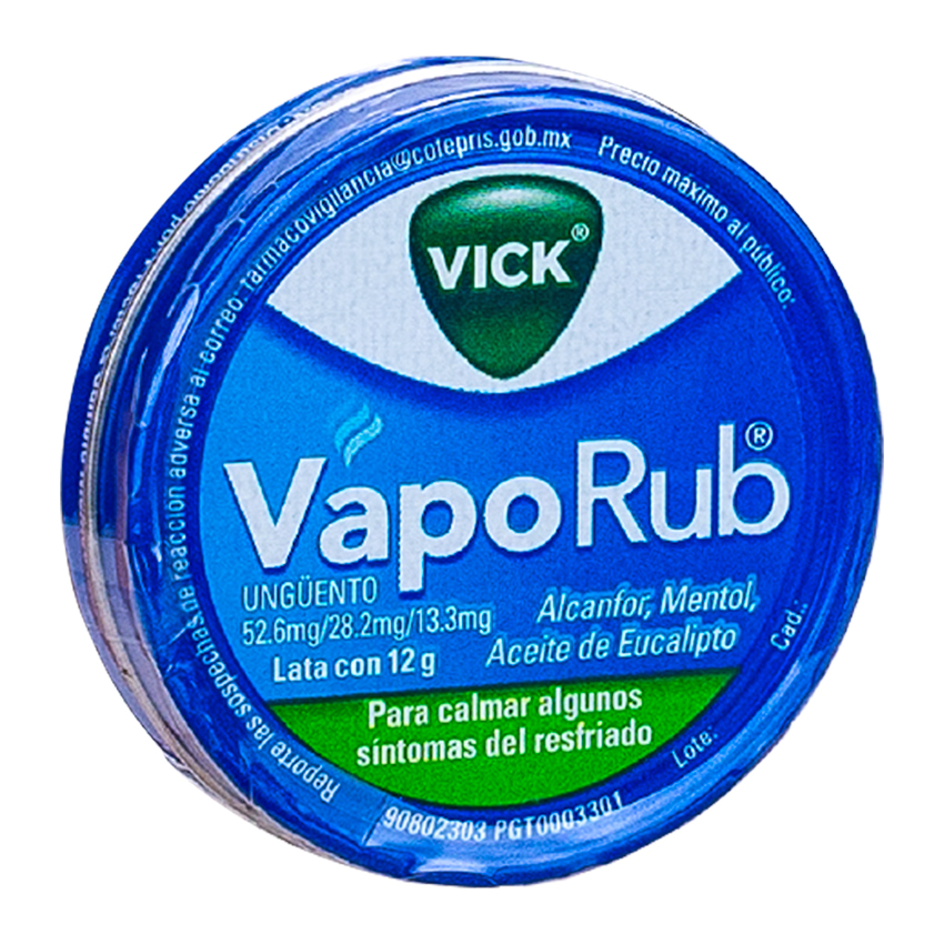 Vick Vaporub En Lata (alcanfor,mentol,eucalipto) 12 Gr...venta X 1unidad: imagen 1