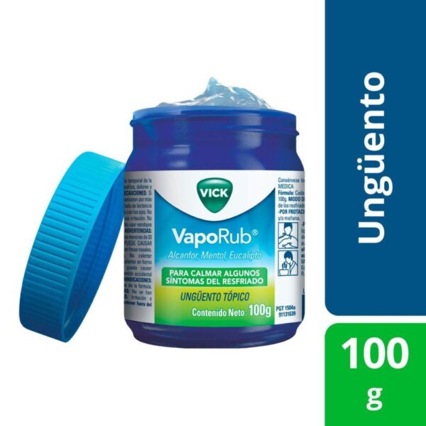 Vick Vaporub pote Cont. Neto 100g...venta X 1unidad